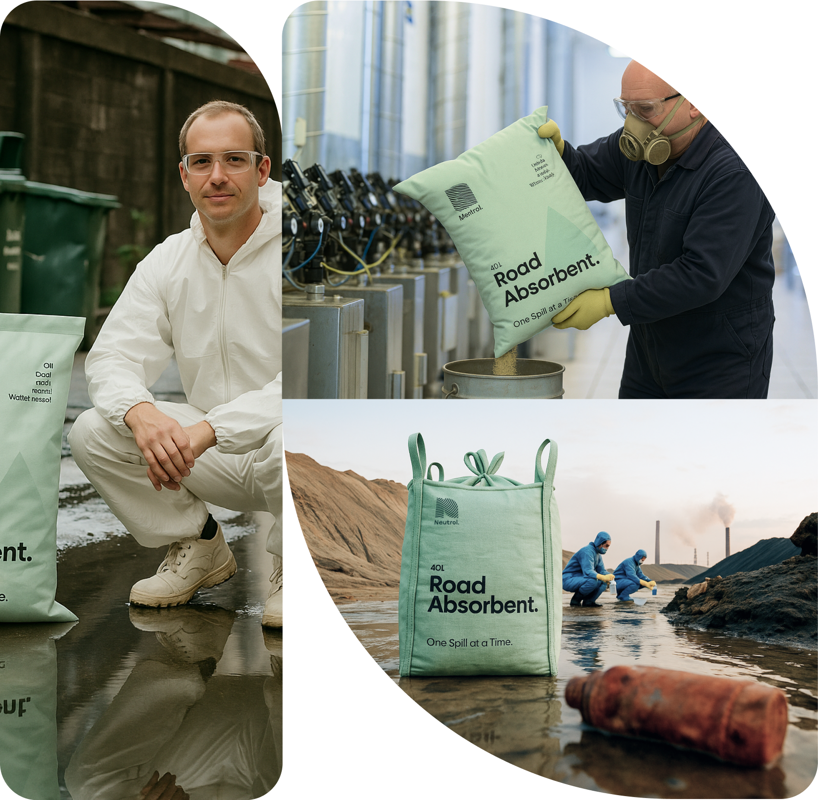 Visual of product and people